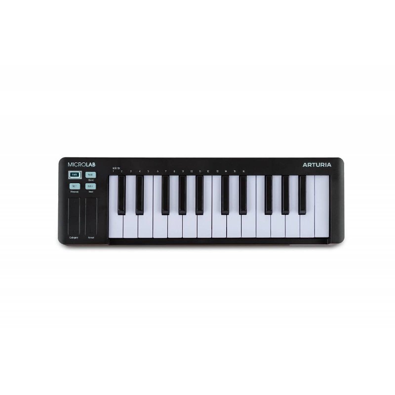 Arturia MicroLab mk3 25-Key USB-C MIDI Controller Keyboard (Black)