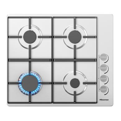 Hisense GM642XHS 60cm 4 Burner Gas Hob in Stainless Steel