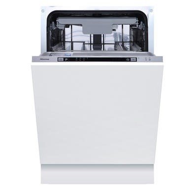 Hisense HV523E15UK Slim Integrated Dishwasher with Top Spray Arm and Silver Control Panel