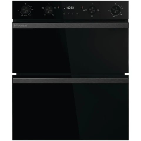 Hisense BUD714221ADBG Black Built-Under Double Oven - 54L/38L Capacity - A Energy Rated