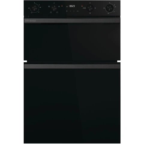 Hisense BID914221CDBG Black Built-In Double Electric Oven - 72L/38L Capacity