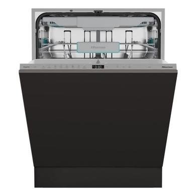 Hisense HV673A60UK Fully Integrated Wi-Fi Dishwasher with Auto Dry, 16 Place Settings, Silver Control Panel