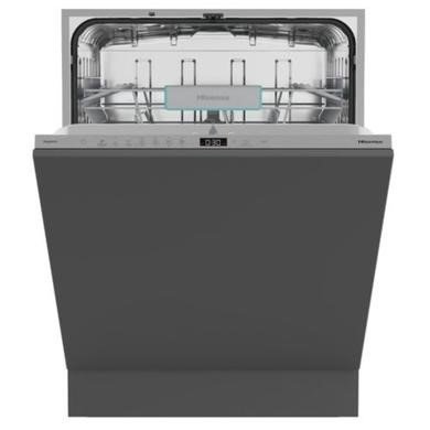 Hisense HV642C65UK Integrated Full Size Dishwasher with Auto Dry - Silver Control Panel