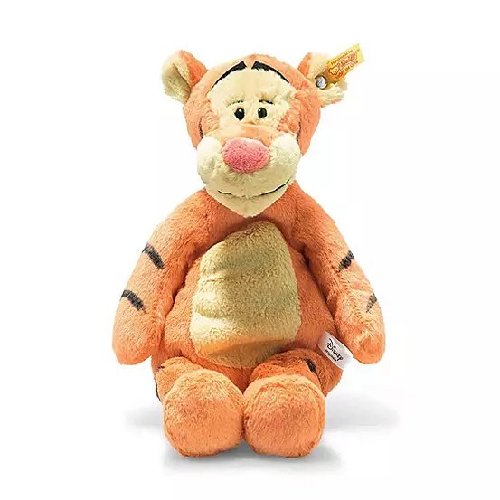 Steiff Soft Cuddly Friends Disney Originals Tigger Plush Toy, 30cm Orange/Beige