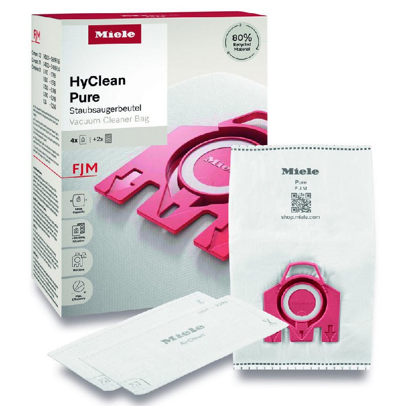 Miele HyClean Pure Standard FJM 2.0 Vacuum Cleaner Bags - 6 Pack