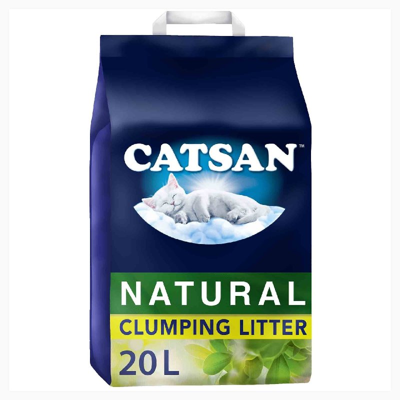 Catsan Natural Biodegradable Clumping Cat Litter 20L