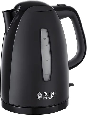 Russell Hobbs 21271 Textures Plastic Kettle - Black, 1.7 Litre