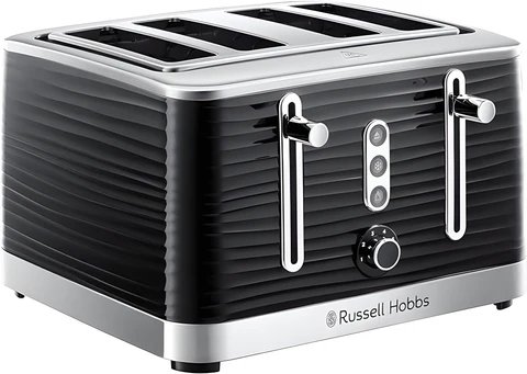 Russell Hobbs Inspire 4 Slice Black Toaster 1800W