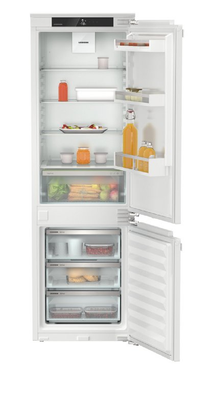 Liebherr ICNe5103 Stainless Steel Integrated Fridge Freezer, 253L Total Capacity, 70/30 Split, E Rating