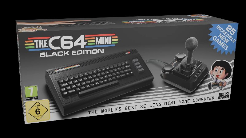The C64 Mini Retro Gaming Console - Black Edition