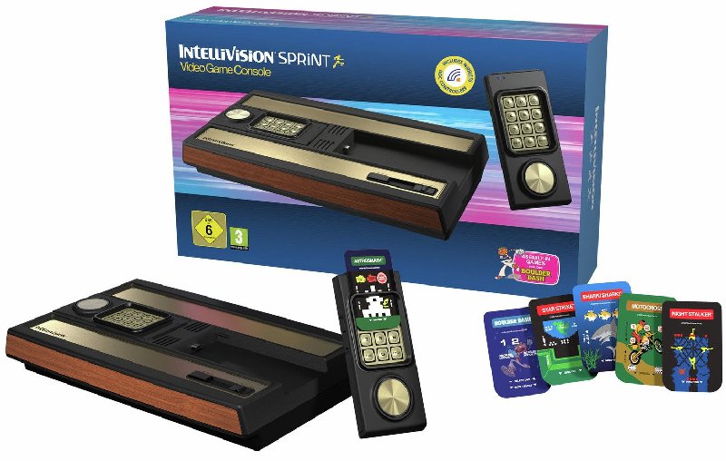Intellivision Sprint Video Game Console Anniversary Edition with 45 Built-in Games
