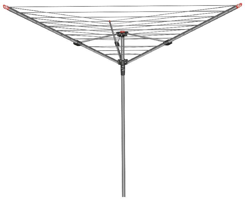 Vileda 30m 3 Arm Rotary Outdoor Washing Line with Ground Socket