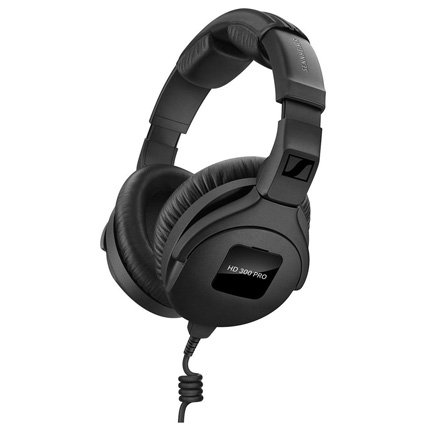 Sennheiser HD 300 PRO Closed Back Over-Ear Broadcast Headphones, 64 Ohm, Black