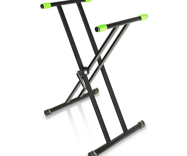 Gravity KSX 2 Double Braced X-Frame Keyboard Stand in Black