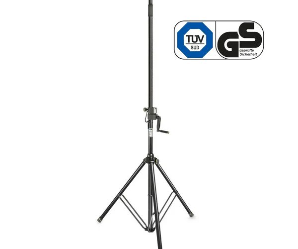 Gravity SP 4722 B Wind-Up Speaker Stand with Hand Crank System