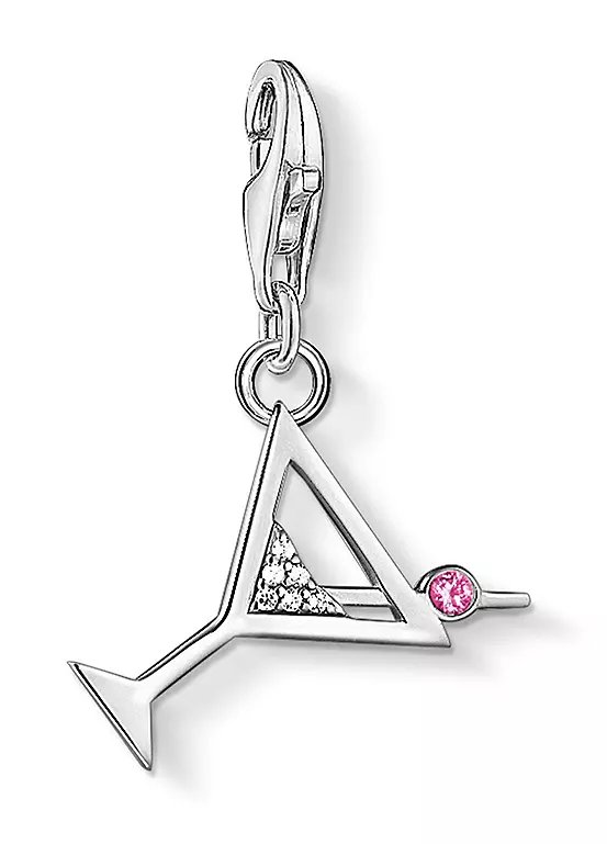 Thomas Sabo Sterling Silver Synthetic Cubic Zirconia Cocktail Charm Pendant