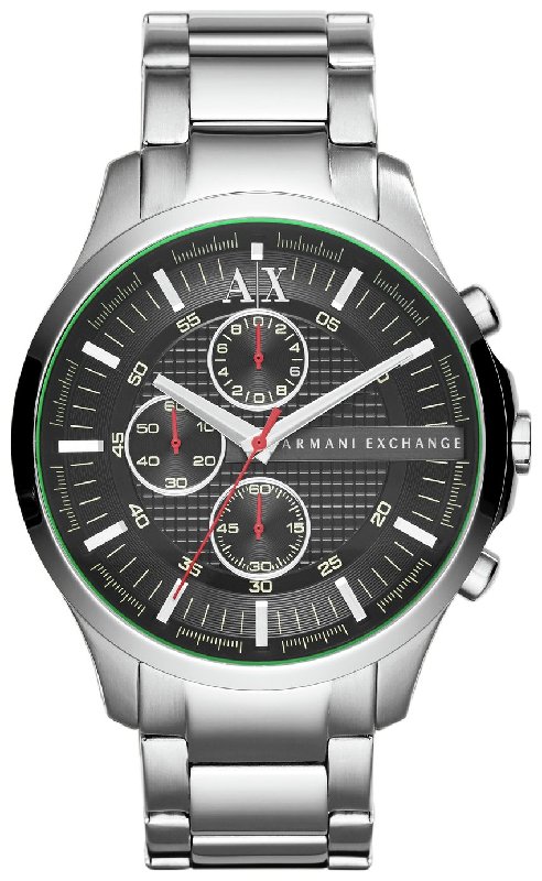 Armani Exchange Men's AX2163 Chronograph Watch with Silver Dial and Stainless Steel Bracelet