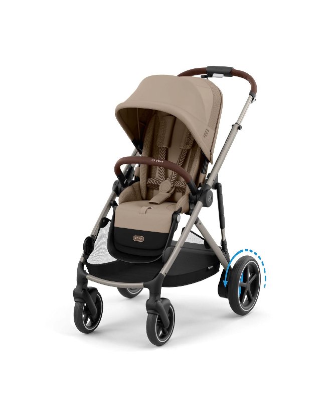 Cybex e-Gazelle S Electric Single to Double Pushchair - Almond Beige