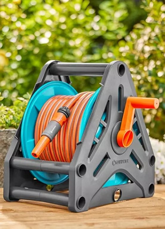 Gardena Hose Reel Set with Fittings, 20m Length, 13mm Diameter
