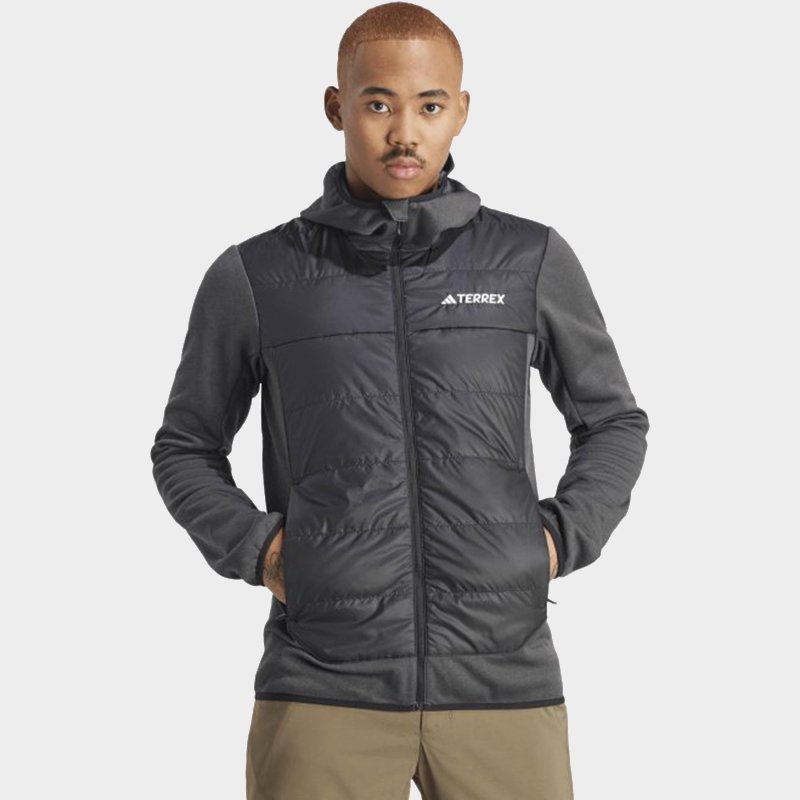 Adidas Terrex Multi Hybrid Hooded Men's Insulated Jacket - Black