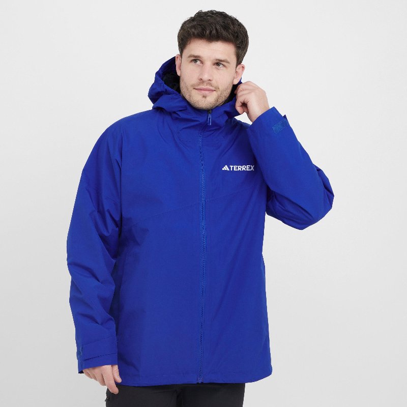 adidas Terrex Xperior 2L GORE-TEX Men's Walking Jacket - Semi Lucid Blue