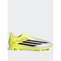 Adidas Junior F50 League Laceless Firm Ground Football Boots - Yellow