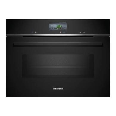 Siemens iQ700 Built-In Combination Microwave Oven - Black, 45 Litre