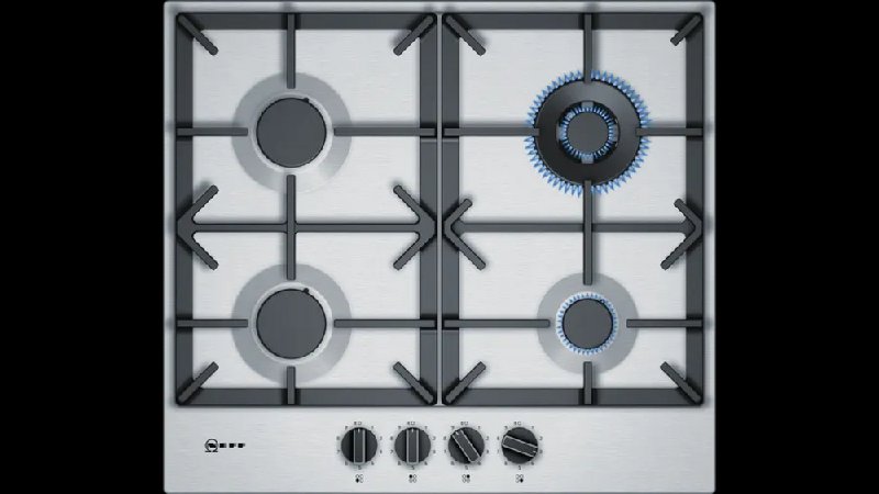 Neff N70 T26DS59N0 60cm 4 Burner Gas Hob in Stainless Steel - Refurbished