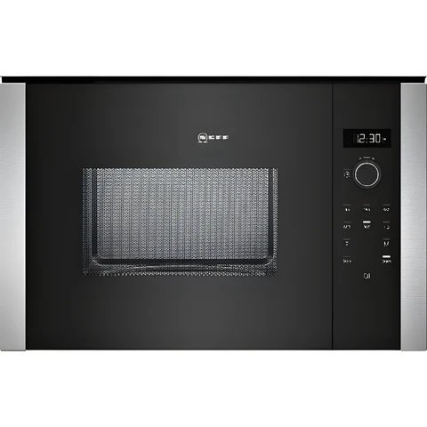 Neff N50 HLAWD53N0B Built-In 25L 900W Compact Microwave Oven in Stainless Steel - Refurbished