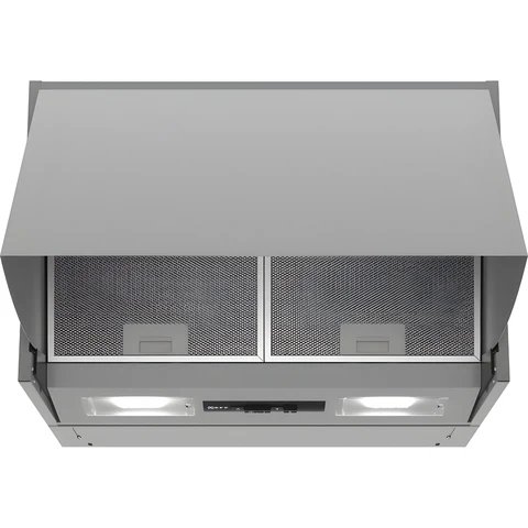 Neff D64MAC1X0B Silver Integrated Extractor Hood with Fold-Out Unit