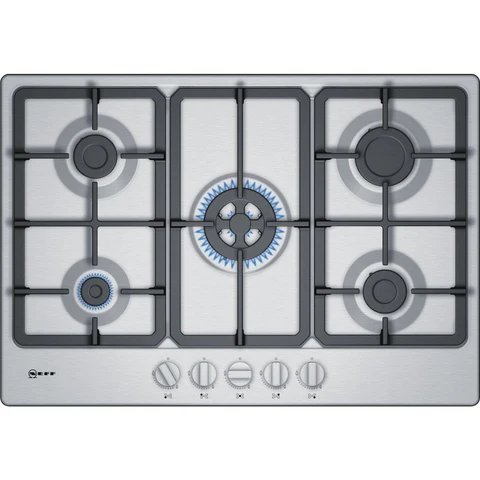Neff T27BB59N0 75cm 5-Zone Gas Hob in Stainless Steel