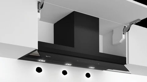 Neff D95XAM2S0B N70 Black Integrated Cooker Hood - B Energy Rating