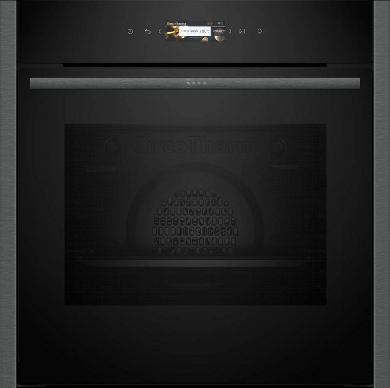 Neff B24CR31G0B Graphite Built-In Electric Single Oven 71L