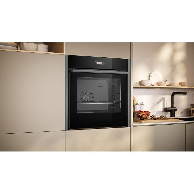 Neff B54CR31G0B N70 Series Graphite Built-in Electric Single Oven 71L