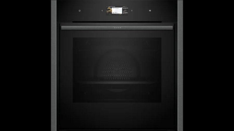 Neff N90 Series B64CS71G0B Graphite Built-in Electric Single Oven with Slide and Hide Door, 71L
