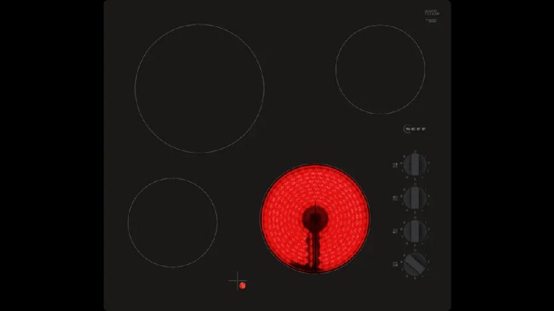 Neff T16NKE0L N30 60cm Black 4 Zone Ceramic Hob