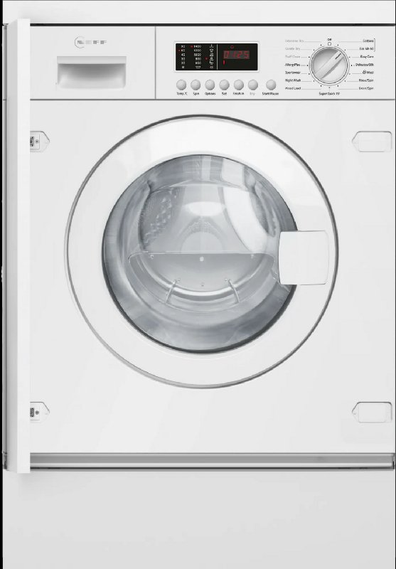 Neff V6540X3GB White Integrated Washer Dryer with 7kg Wash and 4kg Dry Capacity