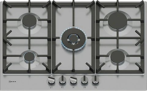 Neff N70 75cm 5 Burner Gas Hob in Stainless Steel