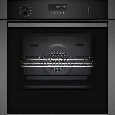 Neff B6ACH7AG7B Slide & Hide 71 Litre Built-In Single Oven in Graphite Grey
