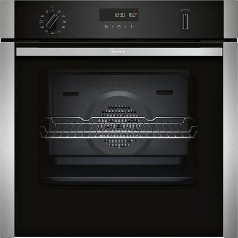 Neff N50 B6ACH7AN7B Slide and Hide Electric Single Oven - Stainless Steel, 71 Litre
