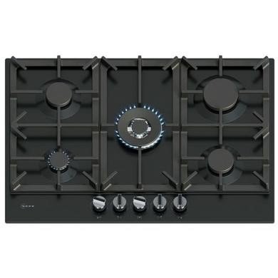 Neff T27CIQ8S0 Black Gas Hob - 75cm Width with 5 Cooking Zones