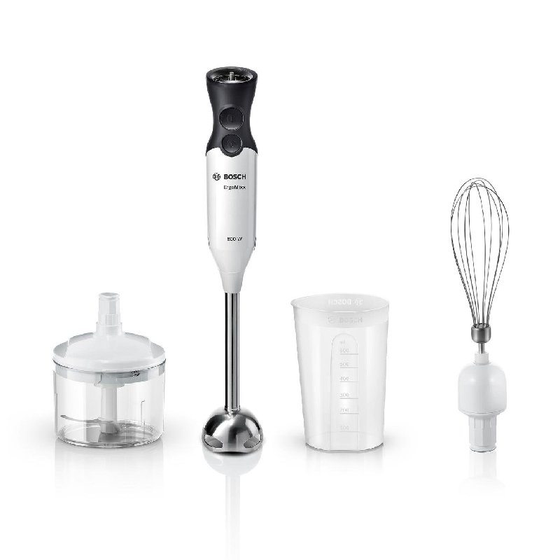 Bosch ErgoMixx MS6CA4150G Hand Blender in White and Grey with 600ml Beaker
