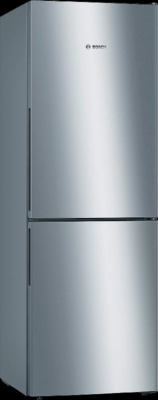 Bosch Series 4 KGV33VLEAG Stainless Steel Fridge Freezer - 287L Capacity - E Rated