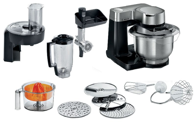 Bosch MUMS2VM40G Serie 2 7-in-1 Food Mixer with Stand, Black