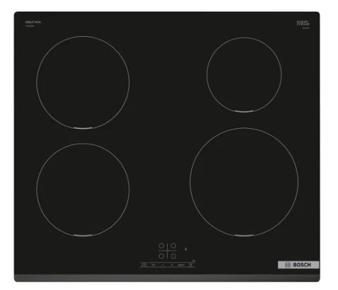 Bosch Series 4 PIE631BB5E 60cm Black 4 Zone Induction Hob with Bevelled Front