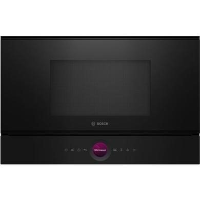 Bosch Series 8 BFL7221B1B Built-In Electric Microwave in Black, 21 Litre