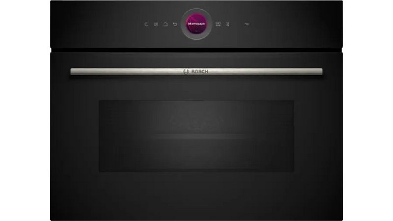 Bosch Series 8 CEG732XB1B Built-In 1000W Microwave with Grill in Black