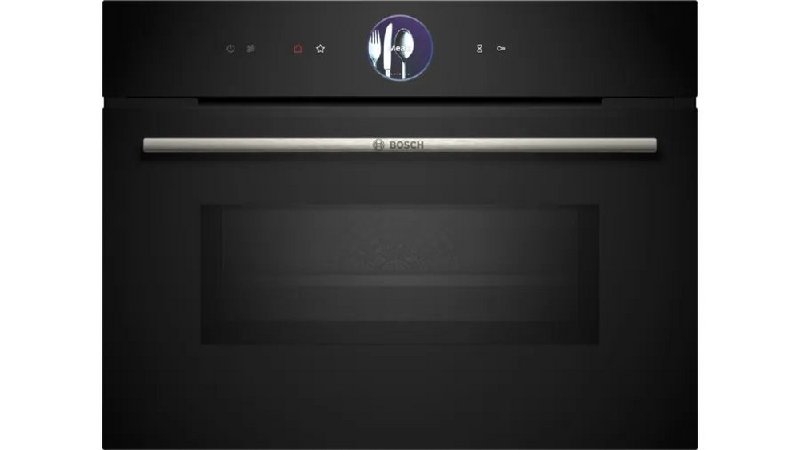 Bosch Series 8 CMG7761B1B Black Built-in Combination Microwave Oven, 45L