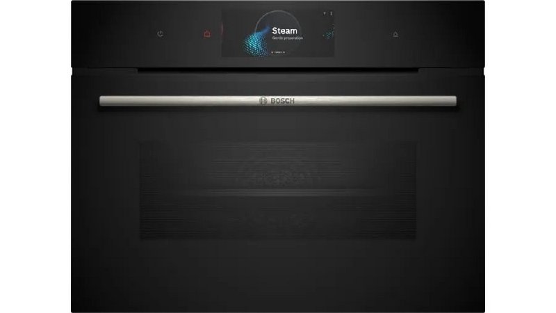 Bosch Series 8 CSG7584B1 Black Built-in Compact Steam Oven, 47 Litre