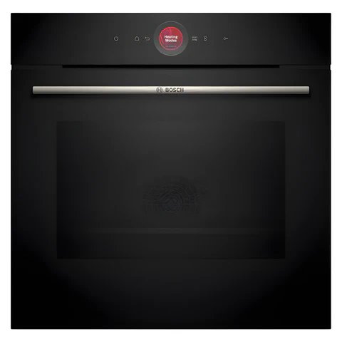 Bosch Series 8 HBG7741B1B 71L Built-in Electric Single Oven - Black - Pyrolytic Cleaning